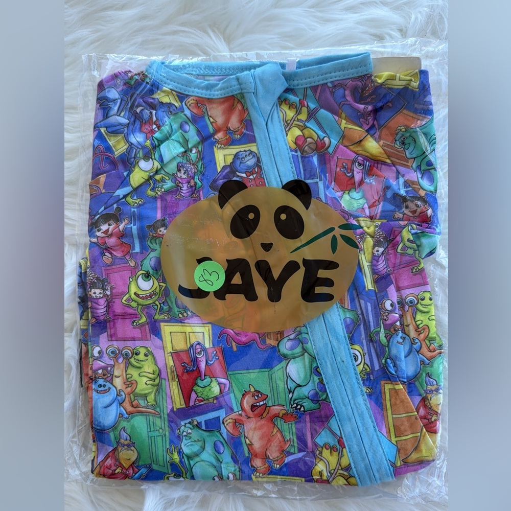 Colorful Monster Print Onesie